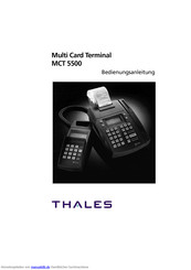 Thales MCT 5500 Bedienungsanleitung