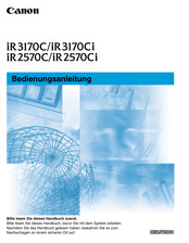 Canon iR3170Ci Bedienungsanleitung