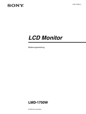 Sony LMD-1750W Bedienungsanleitung