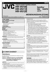 JVC HR-V610E Bedienungsanleitung