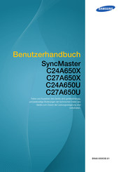 Samsung SyncMaster C27A650U Benutzerhandbuch
