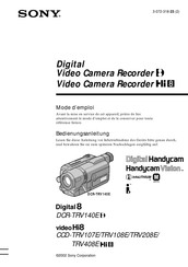 Sony Digital 8 DCR-TRV140E Bedienungsanleitung