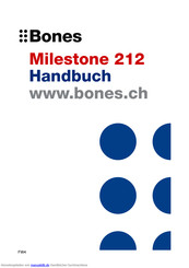 Bones Milestone 212 Handbuch