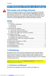 Eminent EM7100 Bedienungsanleitung