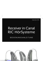 Starkey Hearing Technologies mRIC Bedienungsanleitung