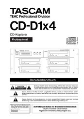 Tascam CD-D1x4 Benutzerhandbuch