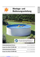 Summer Fun Dream Pool 450 Bedienungsanleitung