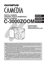 Olympus Camedia C-3000ZOOM Bedienungsanleitung