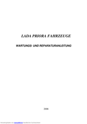 Avtovaz LADA PRIORA 2170 Wartungs- Und Reparaturanleitung