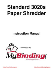 MyBinding Standard 3020s Bedienungsanleitung