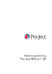 Audio Trade Pro-Ject RPM 6.1 SB Bedienungsanleitung