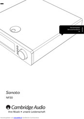 Cambridge Audio Sonata NP30 Benutzerhandbuch