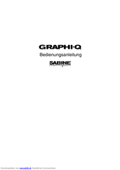 SABINE Graphi-Q Bedienungsanleitung