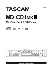Tascam MD-CD1mkIII Benutzerhandbuch