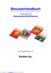 Avision AV620CS PLUS Benutzerhandbuch