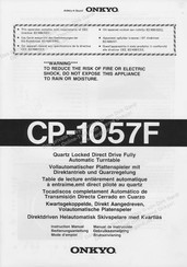 Onkyo CP-1057F Bedienungsanleitung