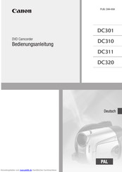 Canon DC310 Bedienungsanleitung