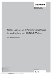 Siegenia GEP EP 2F Bedienungsanleitung Und Wartungsanleitung