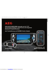 AEG CS DVD 450 BT Installations- Und Bedienungsanleitung