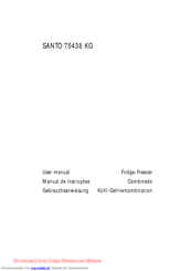 AEG SANTO 75438 KG Gebrauchsanweisung