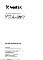 Vestax PMC-007 Bedienungsanleitung