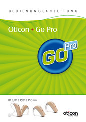 oticon Go Pro Bedienungsanleitung