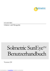 Solmetric SunEye Benutzerhandbuch