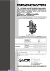 Atra Ace WA-3500 Bedienungsanleitung