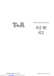 T+A K2 M Betriebsanleitung