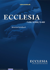 Johannus Ecclesia T-250 Benutzerhandbuch
