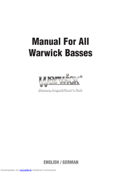 Warwick Hellborg Signature Bass Handbuch