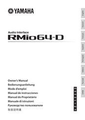 Yamaha RMio64-D Bedienungsanleitung