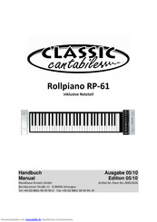 Classic Cantabile RP-61 Handbuch