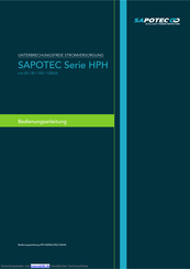 Sapotec Serie HPH Bedienungsanleitung