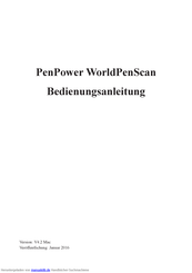 Penpower WorldPenScan USB Bedienungsanleitung
