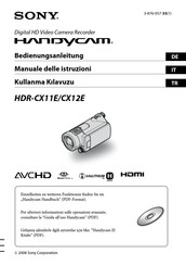 Sony Handycam HDR-CX12E Bedienungsanleitung