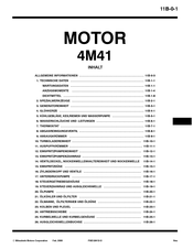 mitsubishi 4M41 Handbuch