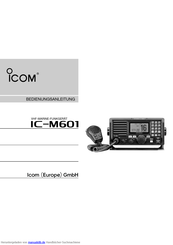 Icom IC-M601 Bedienungsanleitung