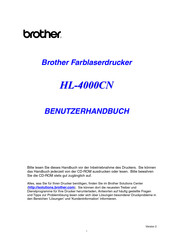 Brother HL-4000CN Serie Benutzerhandbuch