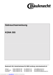 Bauknecht KGNA 305 Gebrauchsanweisung