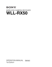 Sony WLL-RX50 Bedienungsanleitung