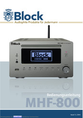 Block MHF-800 Bedienungsanleitung