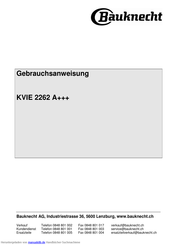 Bauknecht 2480 A++ Gebrauchsanweisung