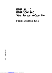 Wandel & Goltermann EMR-20 Bedienungsanleitung