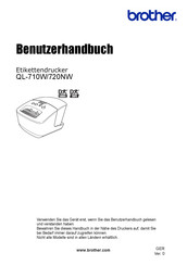 Brother QL-710W Benutzerhandbuch