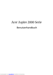 Acer Aspire Serie 2000 Benutzerhandbuch