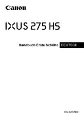 Canon IXUS 275 HS Handbuch
