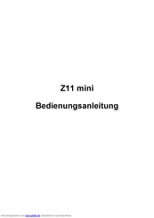 Nubia Z11 mini Bedienungsanleitung