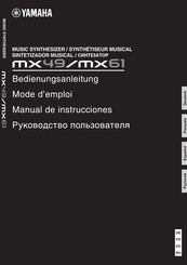 Yamaha mx 49 Bedienungsanleitung