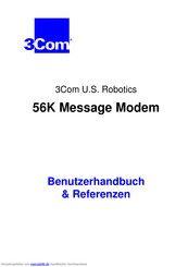 3Com 56K Message Modem Benutzerhandbuch